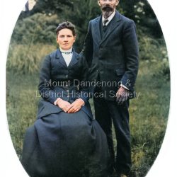 Thomas and Eliza Hand Thomas, Eliza and eight children lived at Mountain Grange. Thomas was employed as an engineer for Lillydale Shire, but died suddenly in 1888, aged 42. About 1910, Eliza and her daughter Florence opened the Kalorama Post Office. Eliza died in 1918.