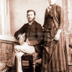 Thomas, Eliza and eight children lived at Mountain Grange. Thomas was employed as an engineer for Lillydale Shire, but died suddenly in 1888, aged 42. About 1910, Eliza and her daughter Florence opened the Kalorama Post Office. Eliza died in 1918.