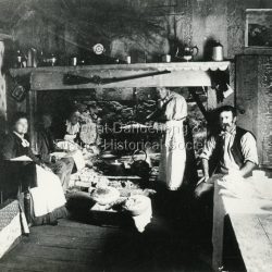 Detailed inscription on the back of photograph handwritten by John Lundy-Clarke. The kitchen of “Harmony Vale” Richardsons Home 1890. Detailed inscription on the back of photograph handwritten by John Lundy-Clarke. The kitchen of ?Harmony Vale? Richardsons Home 1890.