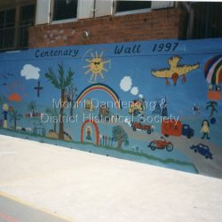 Section of Centenary Mural painted by parents and students to commemorate the school centenary 1897 - 1997.