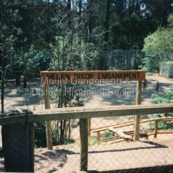 Grounds at Mount Dandenong Primary School overlooking the Helen Dixon Embankment