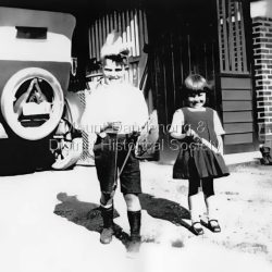 Boy and Girl at "Comely Bank".