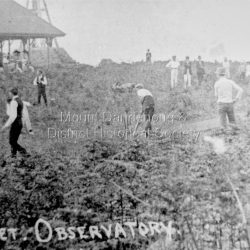 A cricket match at the observatory among the braken and the weeds: Played in 1911