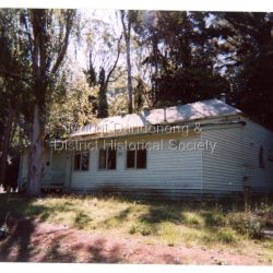 Farndons Hall in a state of disrepair probably 1990s. View from Farndons Road.