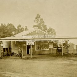 Will Jackson in front of Mount Dandenong Store 1925