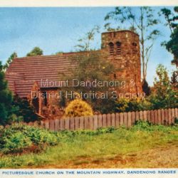 St. Michael and All Angels Church, Kalorama Dandenong Ranges Victoria fold out postcard. St Michael and All Angels Church.
