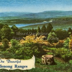Cover photograph of foldout of 12 colour photos. This picture taken from the Observatory