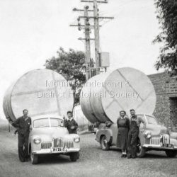 Water tanks on Mountain Highway in Mount Dandenong close to the junction with the Tourist Road
