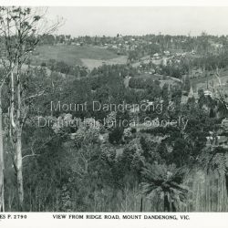 View from Ridge Road, Mount Dandenong towards Olinda