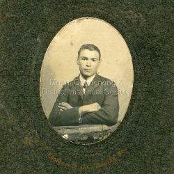 Small studio portrait of Frederick Dorey (1891-1988). Surviving brother of Iris, Mary and Alice Dorey.: Fred Dorey