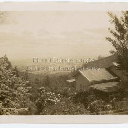 Honeymoon - view towards Port Philip Bay overlooking Melbourne from Mt Dandenong. Across the road from our honeymoon ‘hotel’ (Bray Lodge) 1949.