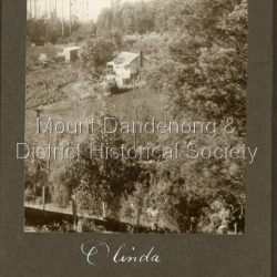 An early photograph of the home Ashendene at Olinda.