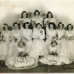Group photograph of Olinda Debutantes.