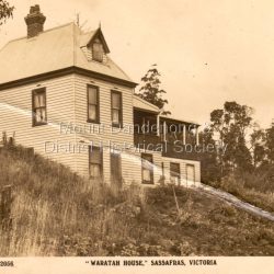 Guest House in the Sassafras Valley. In 2025, this is believed to be 10 Lennox Grove, Sassafras